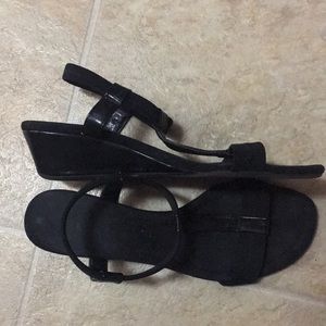 black sandals